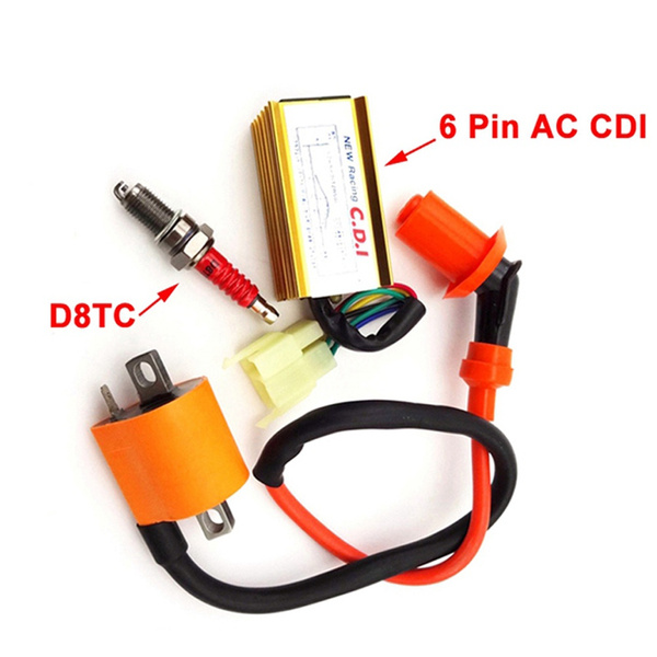Racing Ignition Coil CDI Spark Plug Dirt Bike ATV Quad 150cc 200cc 250cc Engine Racing Ignition Coil CDI Spark Plug Dirt Bike ATV Quad 150cc 200cc 250cc Engine