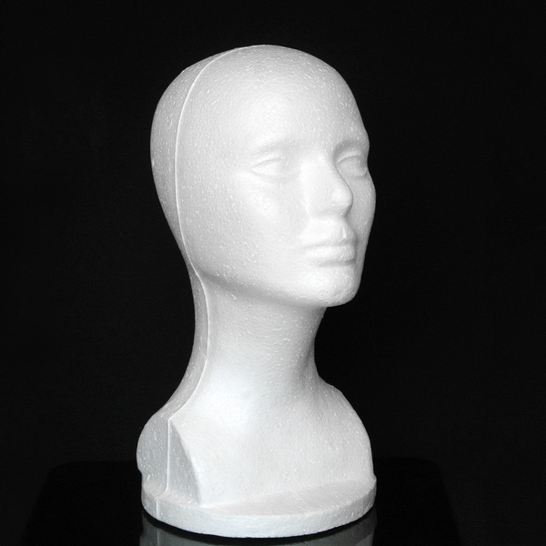 Woman's Styrofoam Display Head