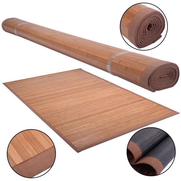 5 X 8 Bamboo Area Rug Floor Carpet Natural Wood Indoor Outdoor New Wish 5 X 8 Bamboo Area Rug Floor Carpet, Can Bamboo Rugs Be Used Outdoors