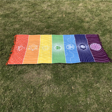 bohemia, rainbow, Cotton, Yoga