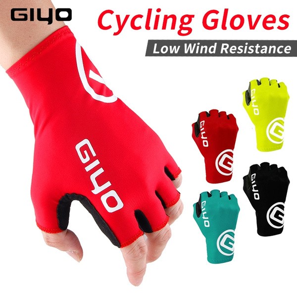 Breaking Wind Cycling Half Finger Gloves Bicycle Mittens Racing Road Bike Gloves 