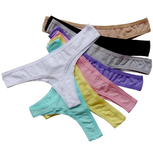 Plus Size XL XXL XXXL Women's Sexy Cotton Low Waist Thong Underwear Women's  G-String （1 Piece）
