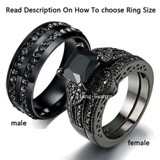 Couple Rings, Steel, wedding ring, gold