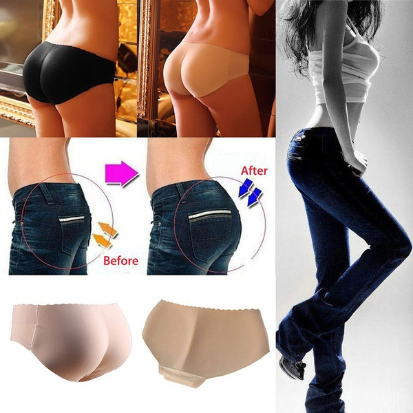 Silicone Padded Seamless Buttocks Enhancer Briefs For Women Sexy