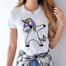 unicorn t-shirt female 2017 unicornio Summer Woman Fashion Tops Ladies Tee Shirts Casual short Sleeve T-shirt tops tees