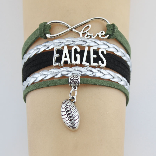 True Fans Philadelphia Eagles 1/20 CT. T.W. Diamond Vertical Football  Necklace in Sterling Silver | Kay