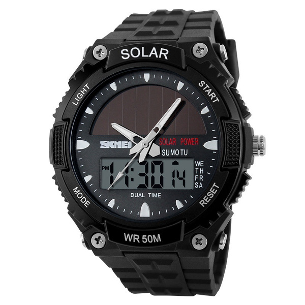 Solar powered military on sale watch