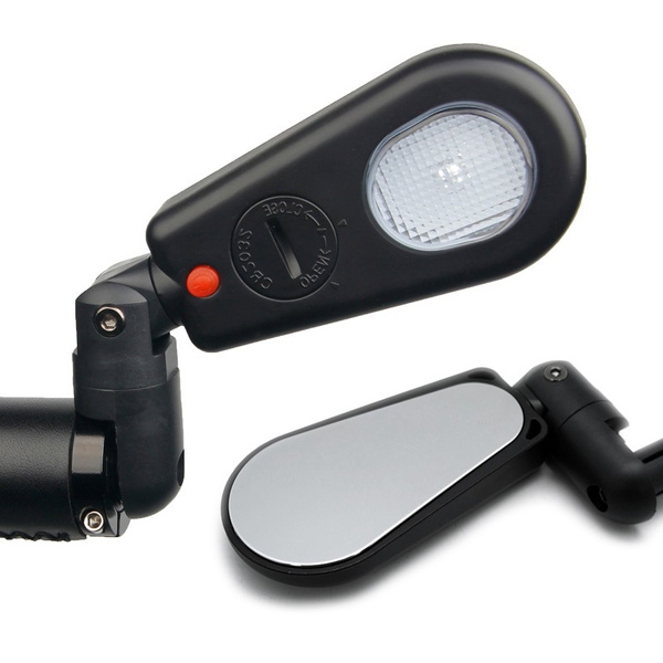 Bike light online mirror