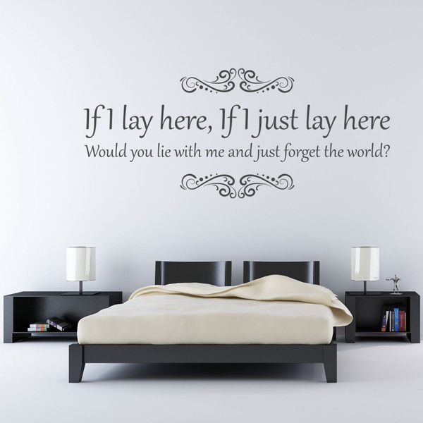 Snow Patrol Chasing Cars If I Lay Here Song Lyrics Vinyl Wall Art