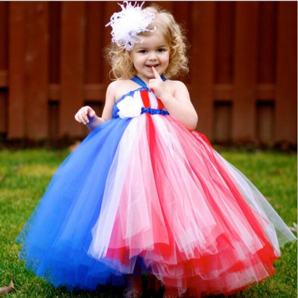 Red white and blue dress hot sale for girl