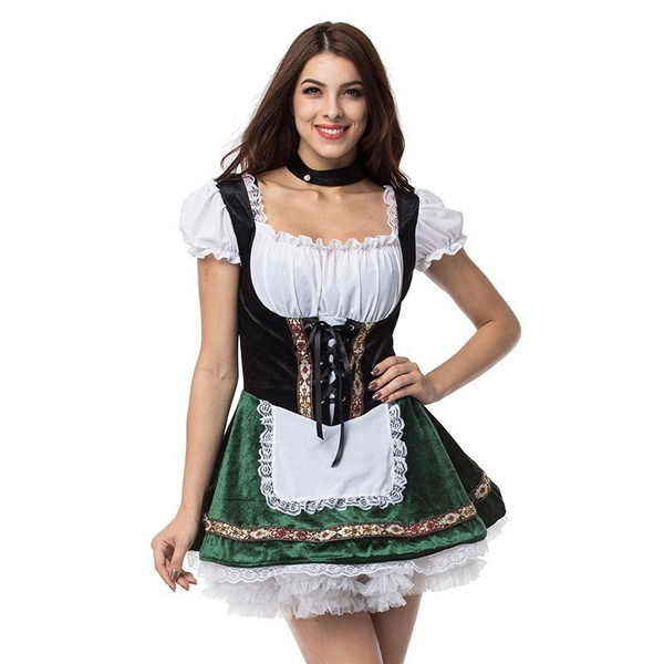 3XL Plus Size German Bavarian Beer Girl Costume Oktoberfest Carnival Maid Cosplay Halloween Costumes For Women | Wish