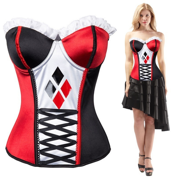 Burlesque Supergirl Superhero Costume Corset Sexy Overbust Corselet Feminino Push Up Corsets And 9864