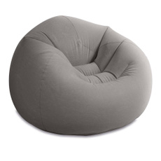 beanlesschair, Inflatable, beanlessbagchair, Grey