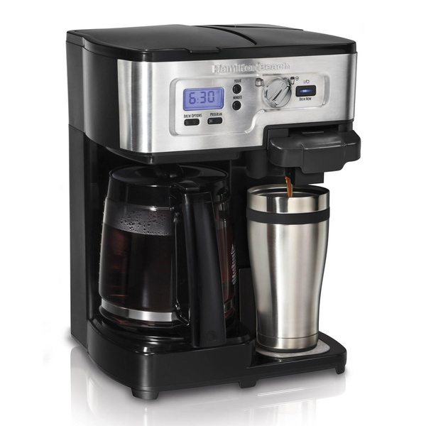 Hamilton Beach 12 Cup 2-Way Programmable Coffee Maker White