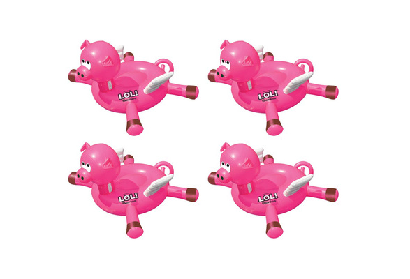 Swimline LOL! Series Inflatable Ride-On Flying Pig Swimming Pool