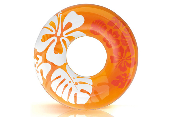 Intex Colorful Transparent Pool Float Ring Style 