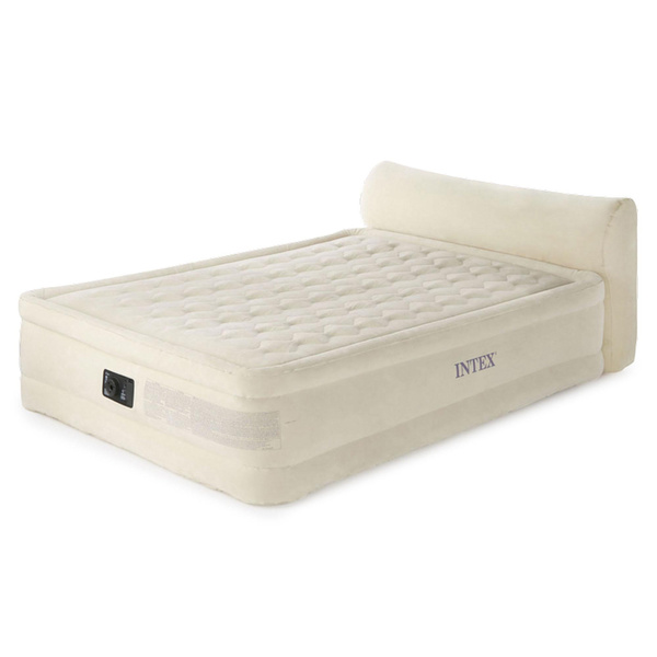 Intex Ultra Plush Elevated Durabeam Airbed With Built In Pump And Headboard Queen Wish