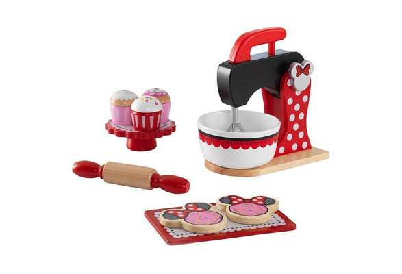 KidKraft Disney Jr. Minnie Mouse Kitchen + Chef Set + Wooden Baking & –  Tuesday Morning