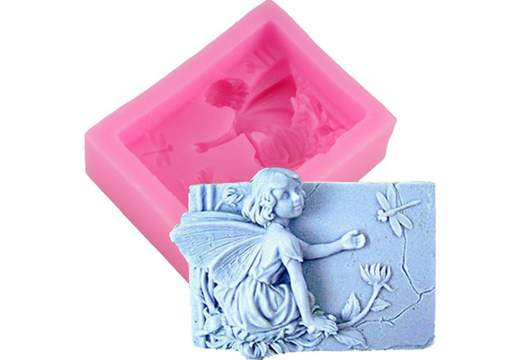 Lets DIY Little Angel Flower Fairy Butterfly Silicone Candle Moulds Handmade Soap Mold