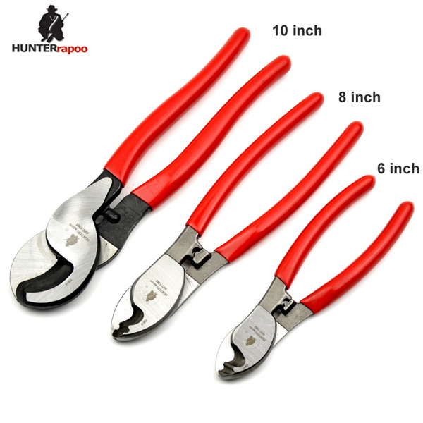 10" Cable Cutter Carbon Steel Pliers Electrician Tool Copper Aluminium Wires NBN 