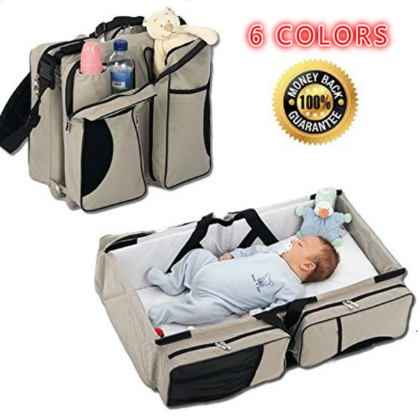 baby bag and bed in one