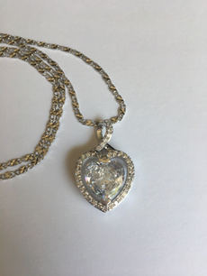 White Gold, Heart, 14k white, gold