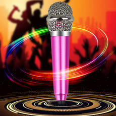 Mini, karaokeequipment, cellphonemicrophone, singingkaraoke