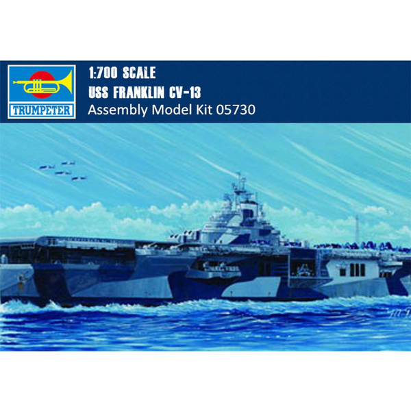 Trumpeter 05730 1/700 Scale USS FRANKLIN CV-13 Plastic Assembly