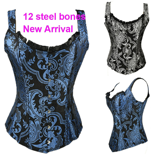 New Arrival Women's Fashion Punk Steampunk Strap Sexy Brown Gothic Corset  Corsets and Bustiers Corselet Corsage Korsett Espartilho Korset Slimming  Body Shapers