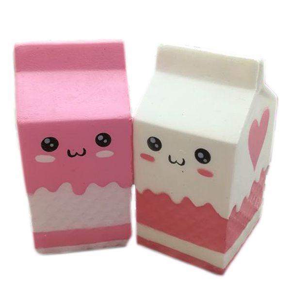 bekendtskab Glat øretelefon New Gift Cute Milk Carton Toys Squishy Milk Box Slow Rising Phone Straps  Scented Bread Toy | Wish