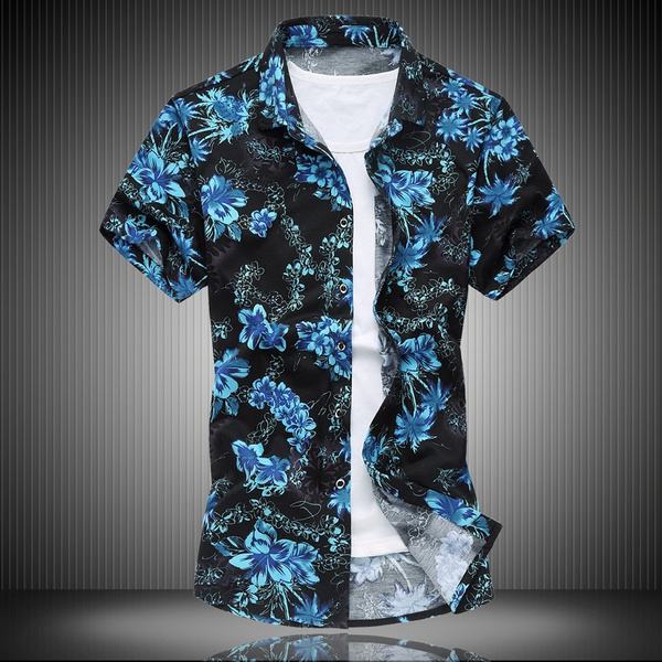 squat Odysseus milits Mens Hawaiian Shirt Male Casual Camisa Masculina Printed Beach Shirts Short  Sleeve Brand Clothing Plus SIze XS-4XL | Wish