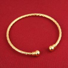 Charm Bracelet, 24kgoldbangle, gold, weddingbridalbangle