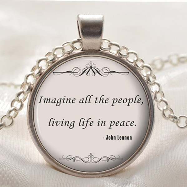 popsike.com - JOHN LENNON TALISMAN NECKLACE - REPLICA - HANDCRAFTED -  auction details