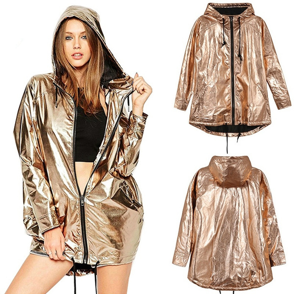 shiny gold hoodie