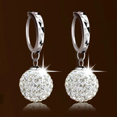 crystal pendant, DIAMOND, Gioielli, Stud Earring