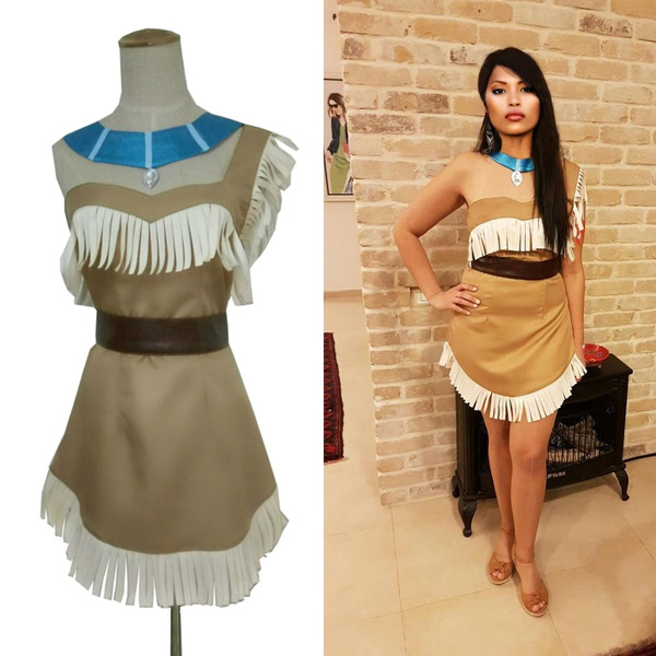 Pocahontas Matoaka costumes Indians princess Matoaka halloween Costume Dress lady sex dress Cosplay Costum