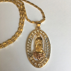 ourladyofguadalupenecklace, Jewelry, gold, 14kgoldnecklace