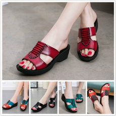 New The New Mom Summer Fashion Sandals And slippers, soft-soled Casual Female slippers, Flat Slippers With Big Yards Elderly