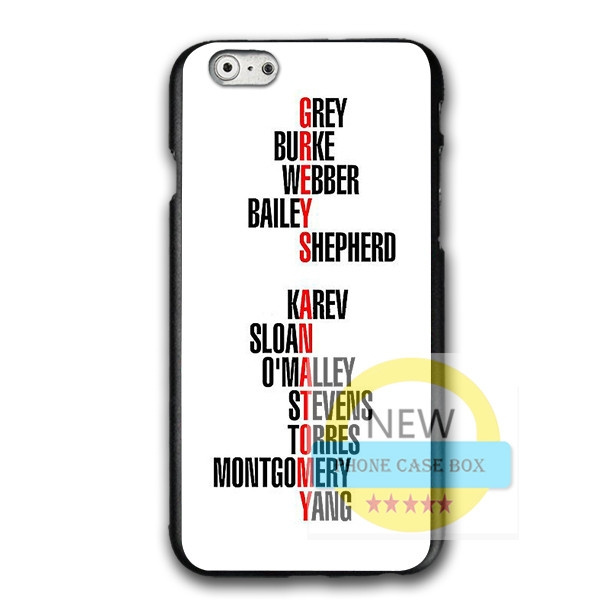 Personalized Greys Anatomy Phone Case For Iphone 6 6s 7 7plus For Iphone XR Samsung Huawei Hard Plastic Phone Protective Case | Wish