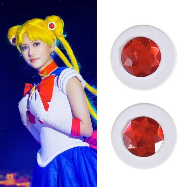 1 Pair Hair Clips Anime Sailor Moon Cosplay Accessories Tsukino Usagi Headdress