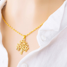 goldplated, Chain Necklace, Fashion, Love