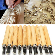 12Pcs Wood Carving Hand Chisel Woodworking Tool Set Woodworkers Gouges New