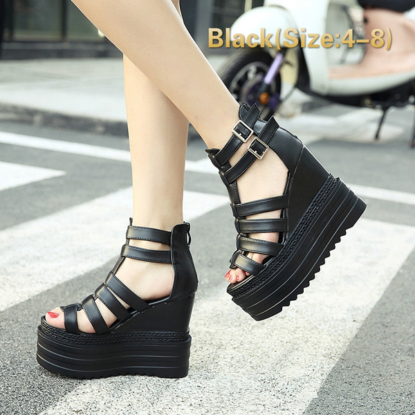 platform sandals strappy
