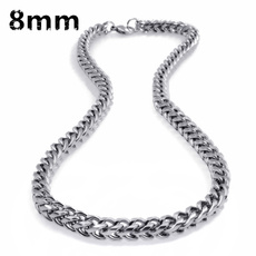 Steel, 8MM, Men  Necklace, Jewelry