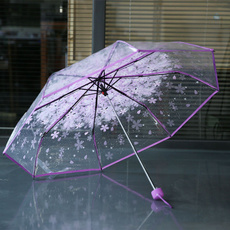 transparentumbrella, flowerumbrella, foldingumbrella, Sports & Outdoors