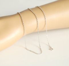 Sterling, necklaceforpendantcharm, 925silverchain, Luxury
