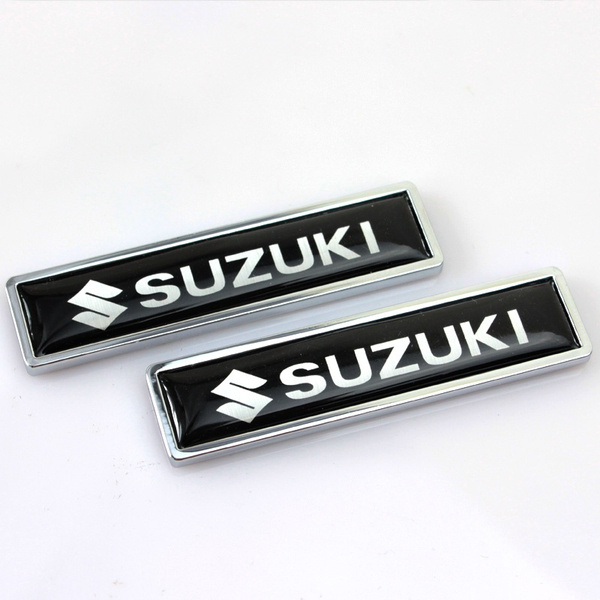 XSD 2 X Metal SUZUKI Logo Car Auto Side Fender Decorative Emblem