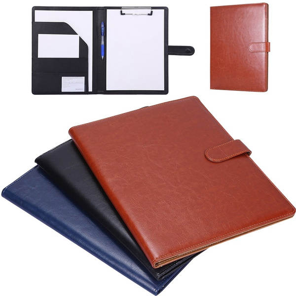 Multifunctional A4 Conference Folder Business Stationery Folder Leather ...