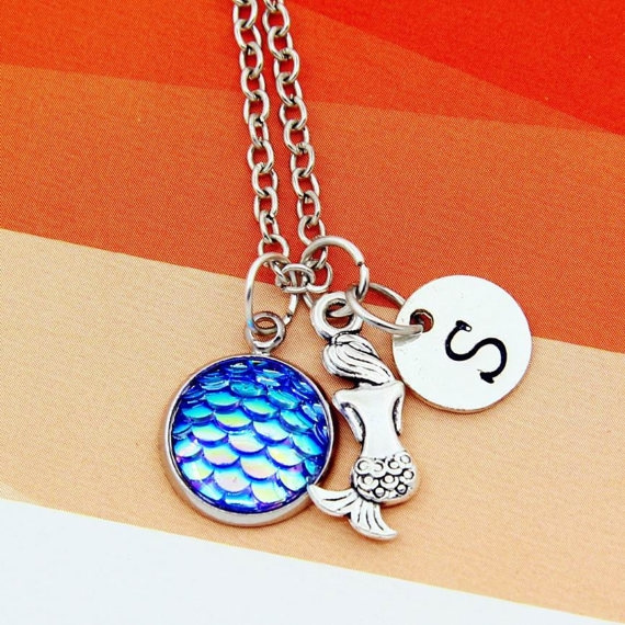 Mermaid on sale friendship necklace