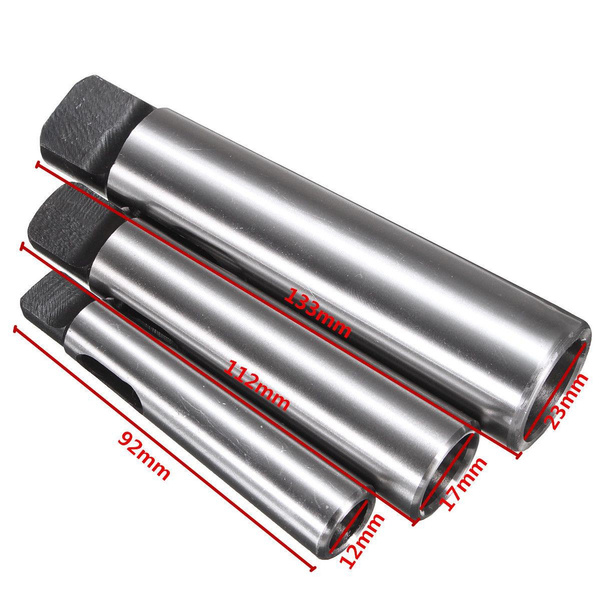 3pcs Drill Chuck Sleeve MT1-MT2 MT-2-MT3 MT3-MT4 Morse Taper Adapter
